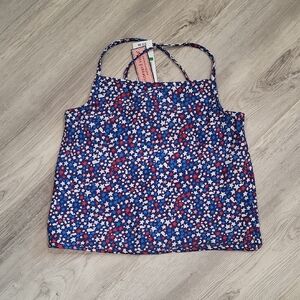 Vineyard Vines Star Print Spaghetti Strap Cami - Navy, Red & White
